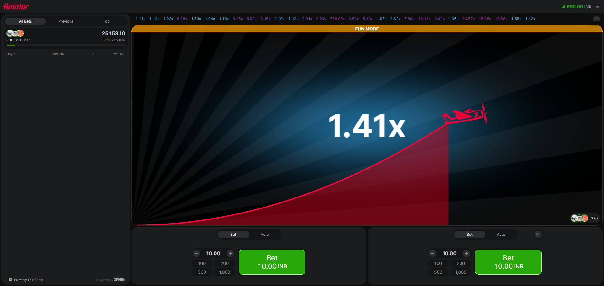 Aviator Screenshot 2